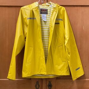 Stearns Dry Wear Kids' L/XL Yellow Lined Hooded Rain Jacket